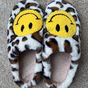 Smiley face slippers